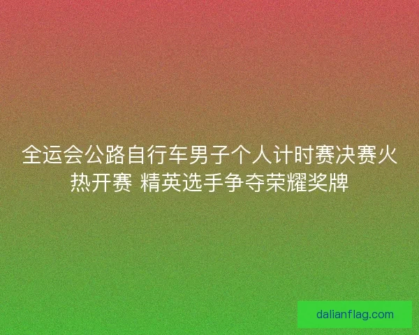 全运会公路自行车男子个人计时赛决赛火热开赛 精英选手争夺荣耀奖牌