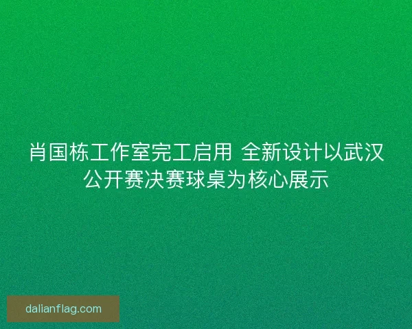 肖国栋工作室完工启用 全新设计以武汉公开赛决赛球桌为核心展示